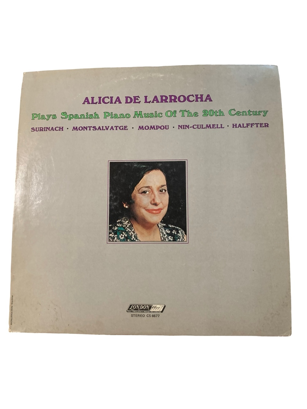 Alicia De Larrocha Plays Spanish Piano Music Of The 20th Century LP Vinyl Record